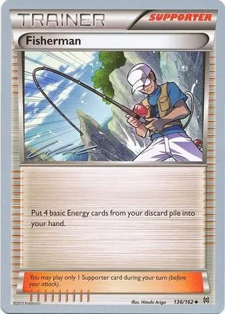 Fisherman, Pokémon card WCD16 136 — World Championship Decks 2016 set