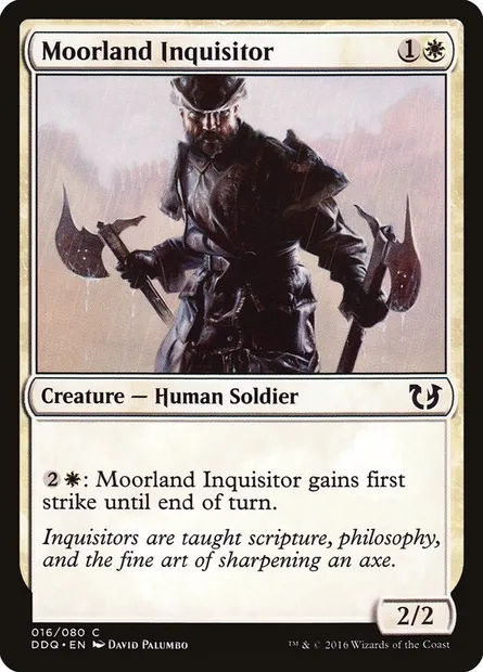 Moorland Inquisitor, Magic card DDQ 16 — Duel Decks: Blessed vs. Cursed set
