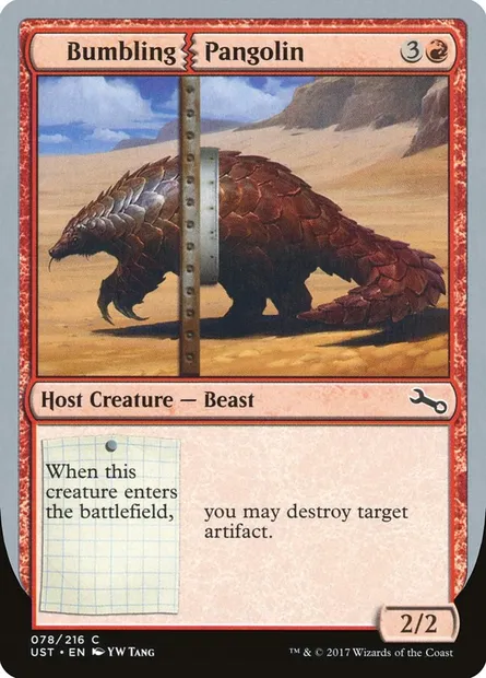 Bumbling Pangolin, carte Magic UST 78 — extension Unstable
