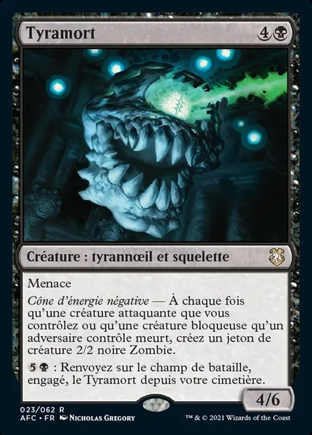 Tyramort, carte Magic AFC 23 — extension Forgotten Realms Commander