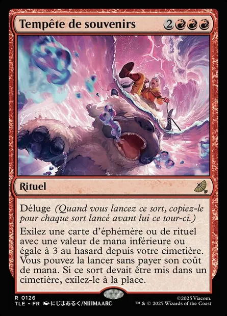 Tempête de souvenirs, carte Magic TLE 126 — extension Avatar: The Last Airbender Eternal