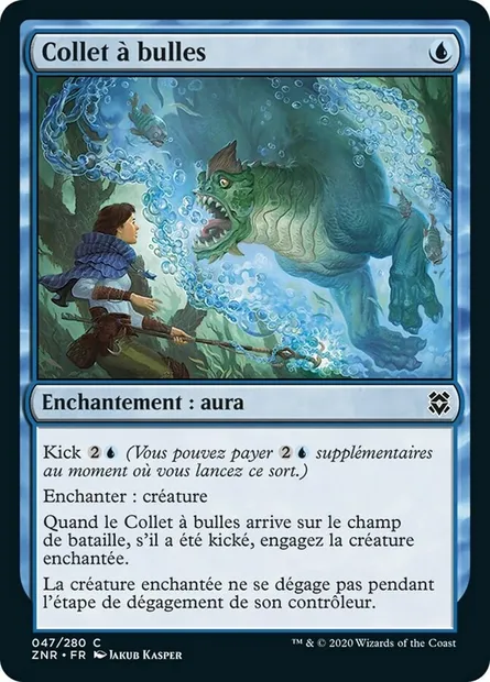 Collet à bulles, carte Magic ZNR 47 — extension Renaissance de Zendikar