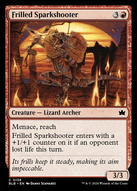 Frilled Sparkshooter, Magic card BLB 136 — Bloomburrow set