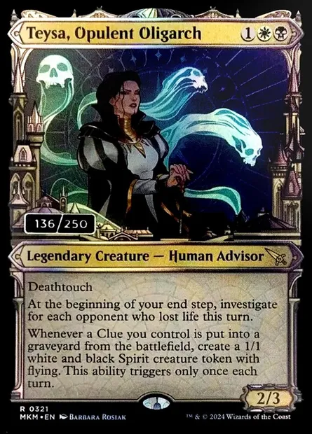 Teysa, Opulent Oligarch, Magic card MKM 321z — Murders at Karlov Manor set