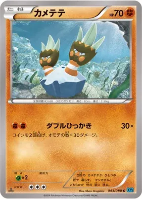 Binacle, Pokémon card XY2 043 — Wild Blaze set