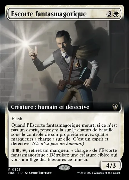 Escorte fantasmagorique, carte Magic MKC 323 — extension Murders at Karlov Manor Commander