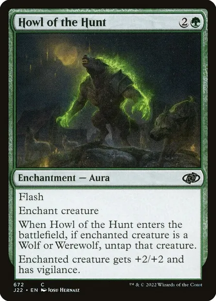 Howl of the Hunt, Magic card J22 672 — Jumpstart 2022 set