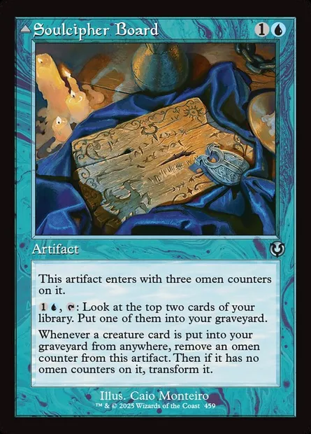 Planche crypte-âme // Esprit crypté, carte Magic INR 459 — extension Innistrad Remastered