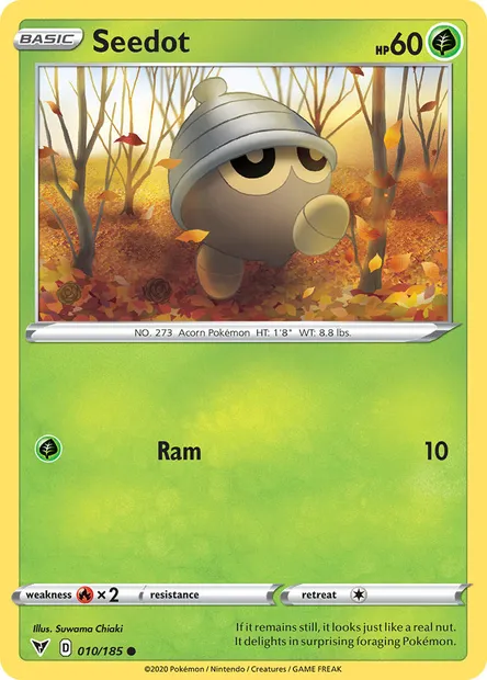 Seedot, Pokémon card VIV 10 — Vivid Voltage set
