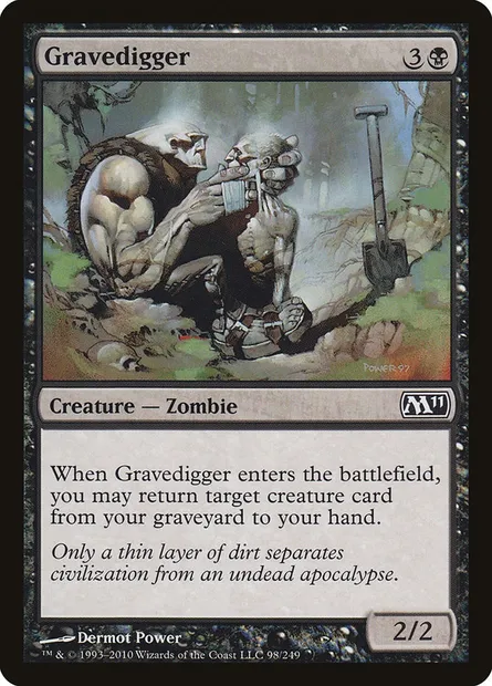 Gravedigger, Magic card M11 98 — Magic 2011 set