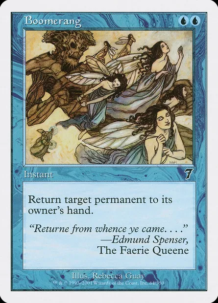 Boomerang, Magic card 7ED 64 — Seventh Edition set