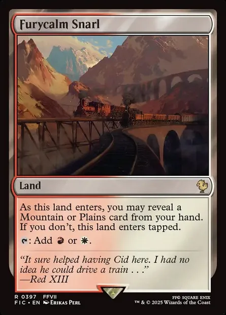 Furycalm Snarl, Magic card FIC 397 — Final Fantasy Commander set
