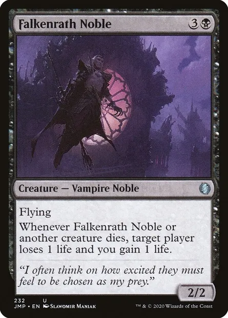 Noble Falkenrath, carte Magic JMP 232 — extension Jumpstart