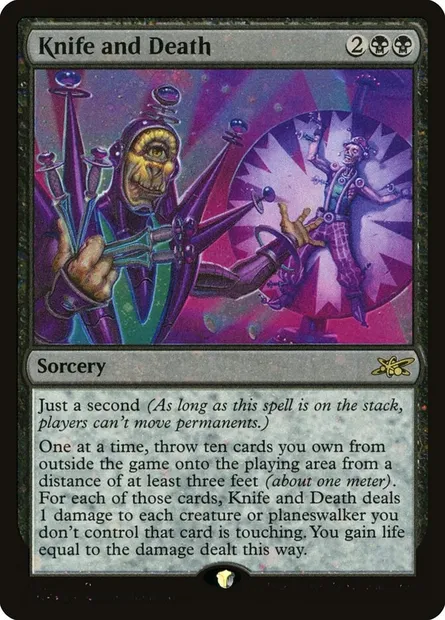 Knife and Death, carte Magic UNF 363 — extension Unfinity