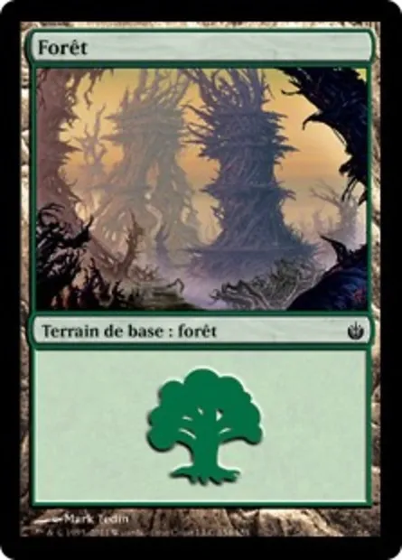 Forêt, carte Magic MBS 154 — extension Mirrodin assiégé