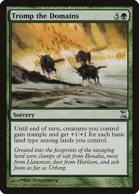 Tromp the Domains, Magic card TSP 230 — Time Spiral set