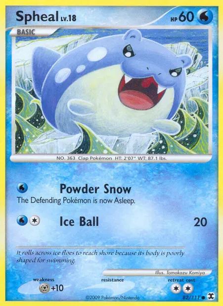 Spheal, Pokémon card RR 82 — Rising Rivals set