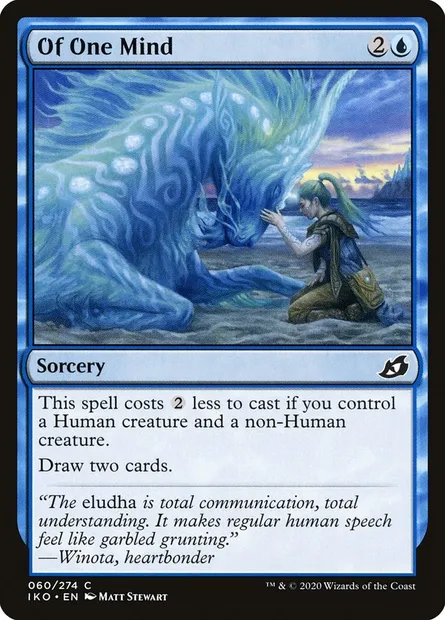 Of One Mind, Magic card IKO 60 — Ikoria: Lair of Behemoths set