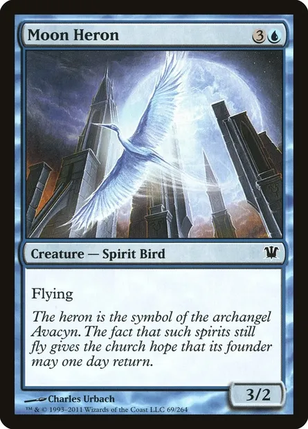 Moon Heron, Magic card ISD 69 — Innistrad set
