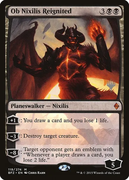 Ob Nixilis ravivé, carte Magic PBFZ 119p — extension Battle for Zendikar Promos
