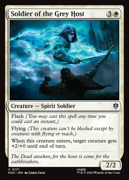 Soldier of the Grey Host, Magic card HOC 171 — The Hobbit Eternal set