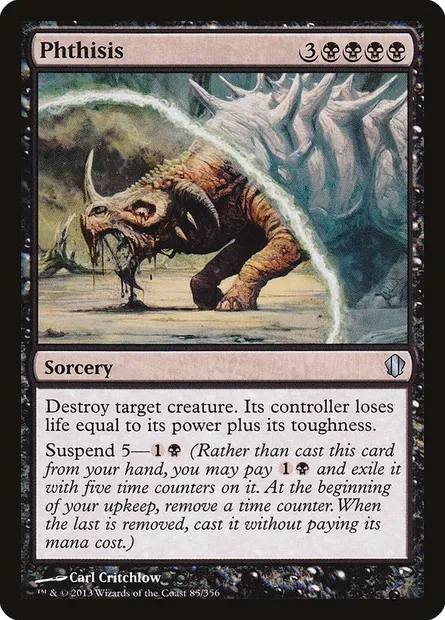Phthisis, Magic card C13 85 — Commander 2013 set