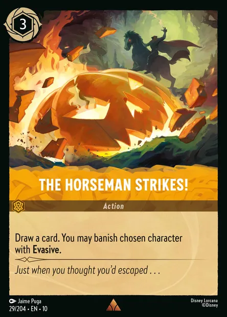 The Horseman Strikes!, Disney Lorcana card CH10-029 — Whispers in the Well set