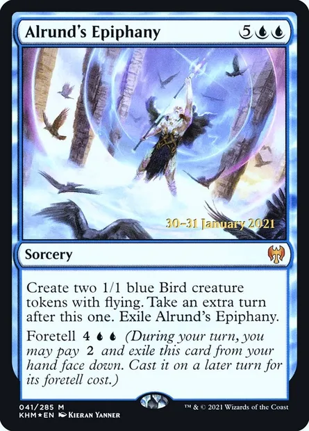 Alrund's Epiphany, Magic card PKHM 41s — Kaldheim Promos set