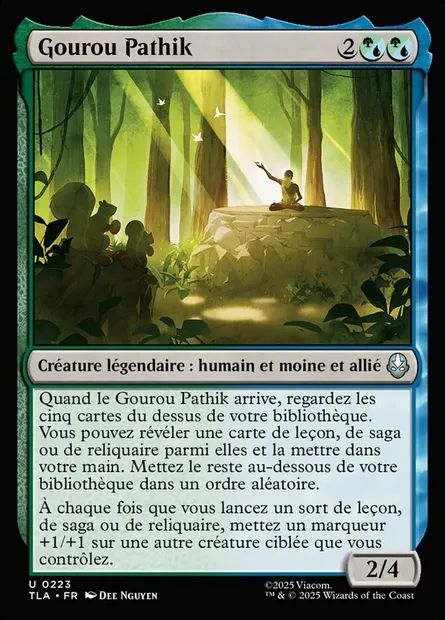 Gourou Pathik, carte Magic TLA 223 — extension Avatar: The Last Airbender