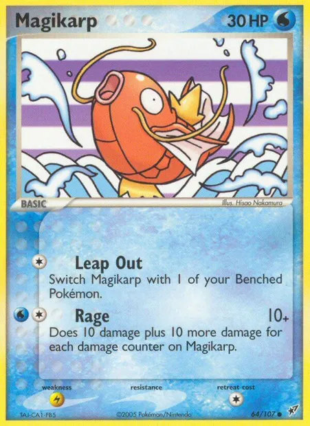 Magikarp, Pokémon card DX 64 — Deoxys set