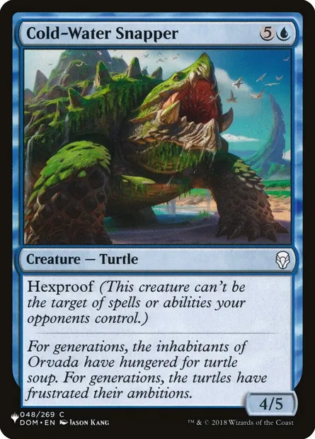 Claqueur des eaux froides, carte Magic PLST DOM-48 — extension The List