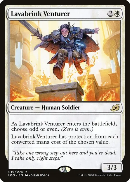 Lavabrink Venturer, Magic card IKO 19 — Ikoria: Lair of Behemoths set