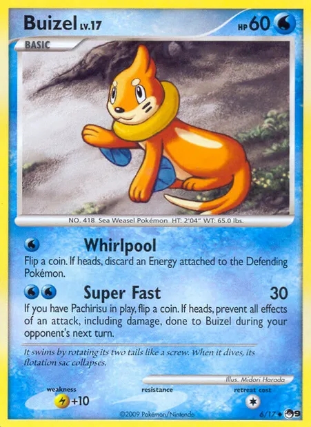 Buizel, Pokémon card P9 6 — POP Series 9 set