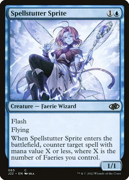 Spellstutter Sprite, Magic card J22 65 — Jumpstart 2022 set