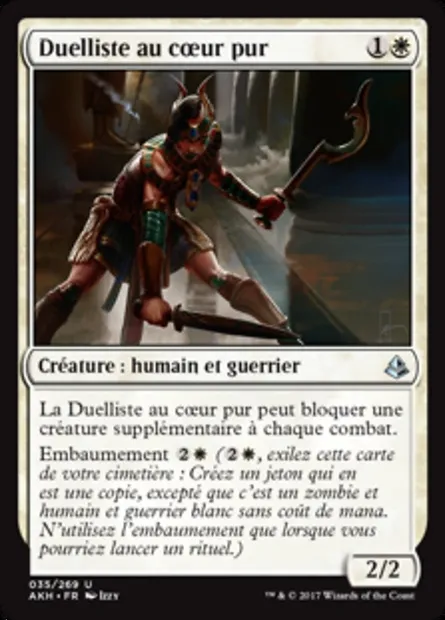 Duelliste au cœur pur, carte Magic AKH 35 — extension Amonkhet