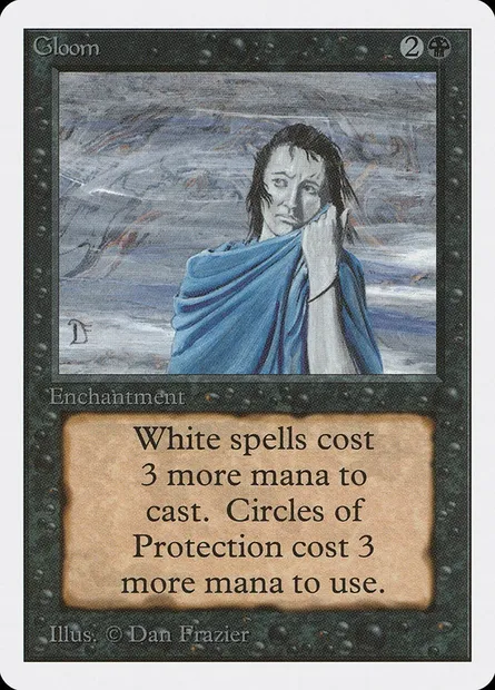 Gloom, Magic card 2ED 111 — Unlimited Edition set