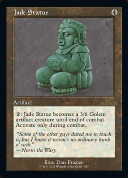 Statue de jade, carte Magic 30A 547 — extension 30th Anniversary Edition