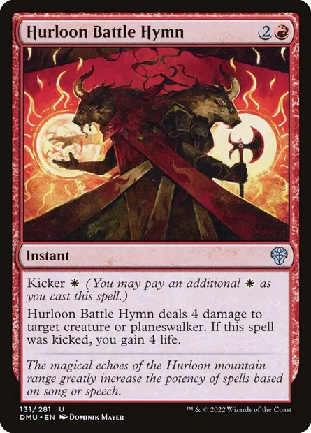 Hurloon Battle Hymn, Magic card DMU 131 — Dominaria United set