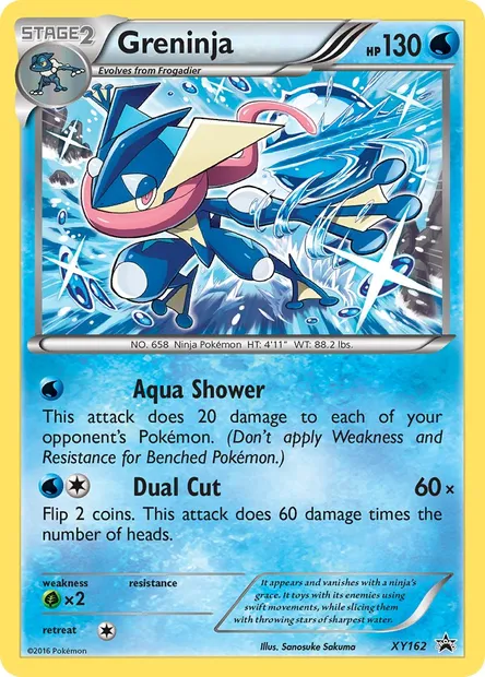 Greninja, Pokémon card XY 162 — XY Black Star Promos set
