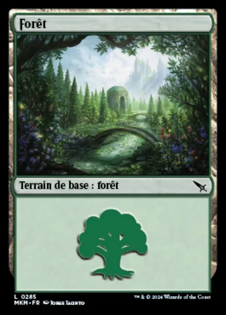 Forêt, carte Magic MKM 285 — extension Murders at Karlov Manor