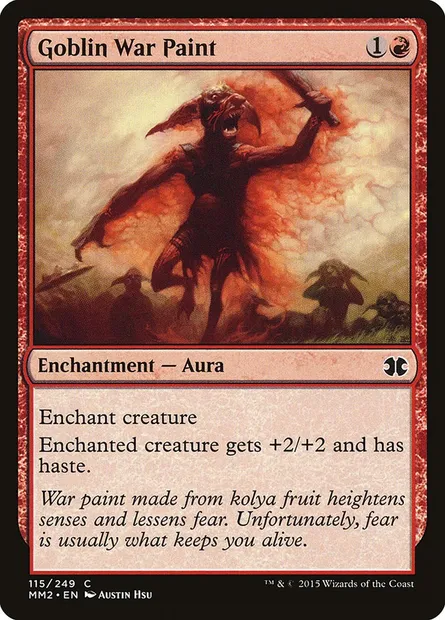 Goblin War Paint, Magic card MM2 115 — Modern Masters 2015 set