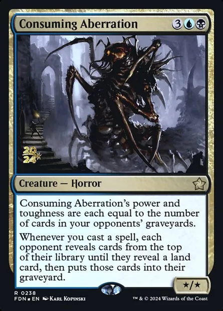 Consuming Aberration, Magic card PFDN 238s — Foundations Promos set