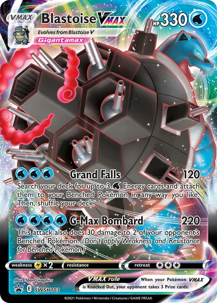 Blastoise VMAX, Pokémon card SWSH 103 — SWSH Black Star Promos set