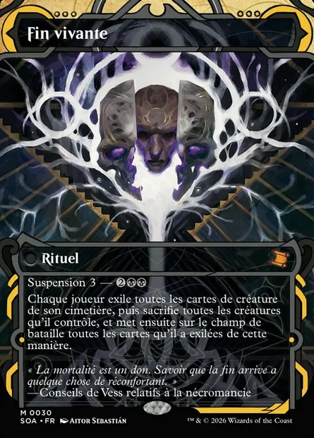 Fin vivante, carte Magic SOA 30 — extension Secrets of Strixhaven Mystical Archive