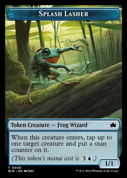 Splash Lasher, Magic card TBLB 8 — Bloomburrow Tokens set