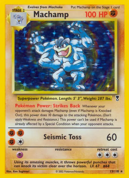 Machamp, Pokémon card LC 15 — Legendary Collection set