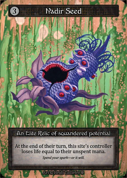 Nadir Seed, Sorcery card GOT 337 — Gothic set