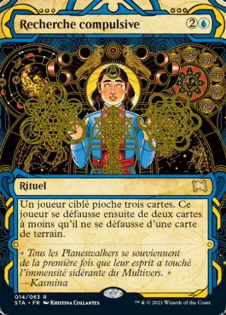 Recherche compulsive, carte Magic STA 14 — extension Strixhaven Mystical Archive