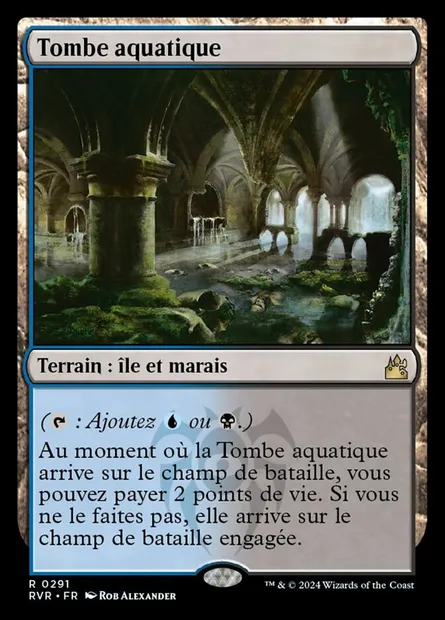 Tombe aquatique, carte Magic RVR 291 — extension Ravnica Remastered