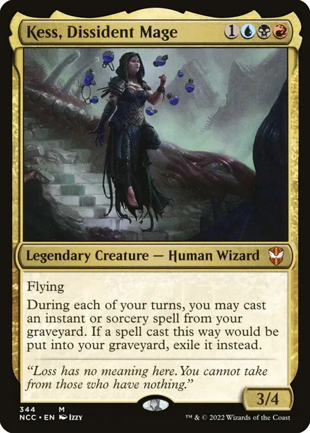 Kess, Dissident Mage, Magic card NCC 344 — New Capenna Commander set